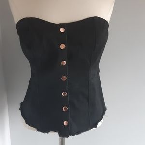 Guess women's black top size XL